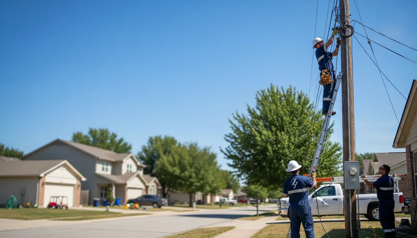 Residential electrician providing installation services in Mansfield, SD